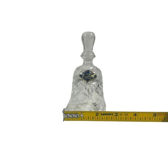 Royal Brierley Full Lead Hand Cut Crystal Bell Vintage Made in England Clear - Picture 5 of 5